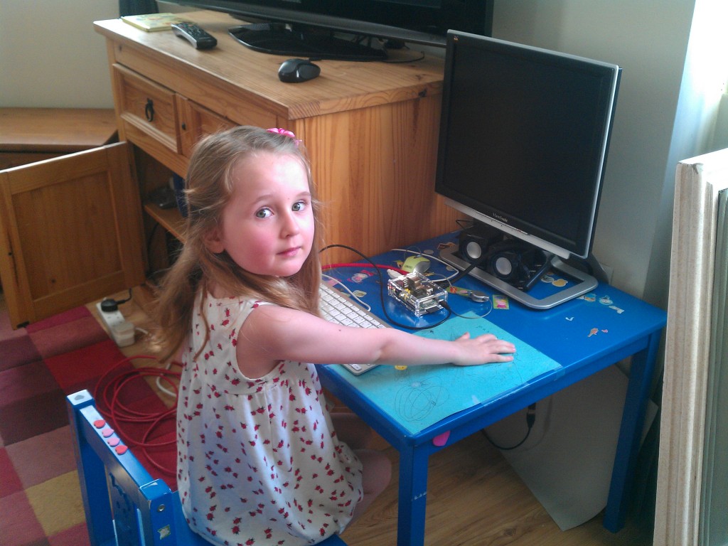 Pascale with Raspberry Pi