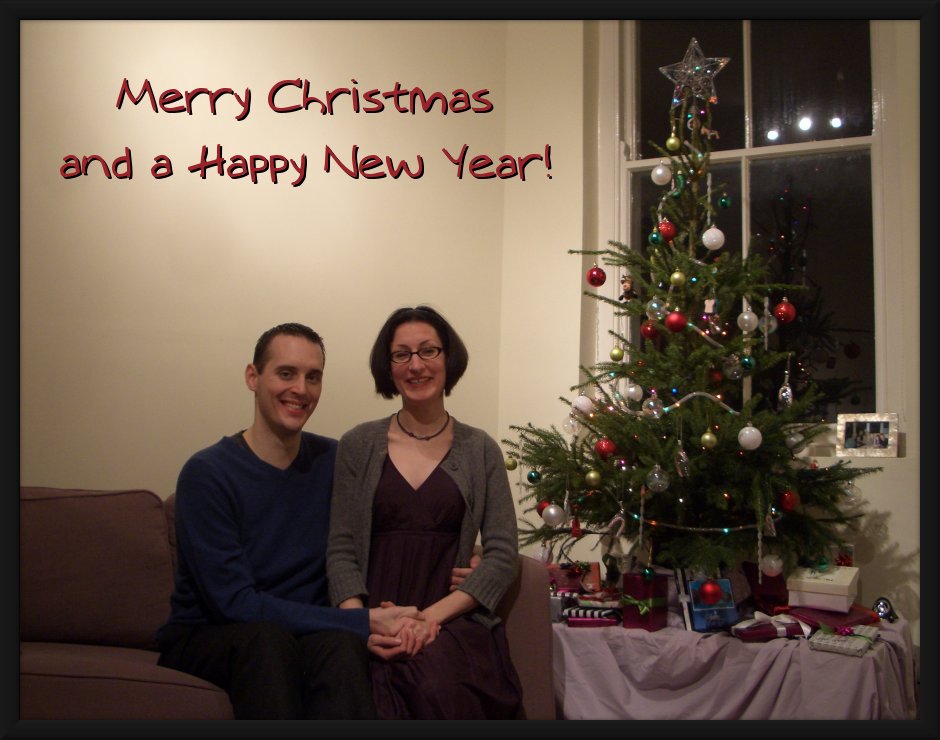 image of Jayme & Tyler next to the tree