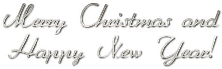 Merry Christmas and Happy New Year!